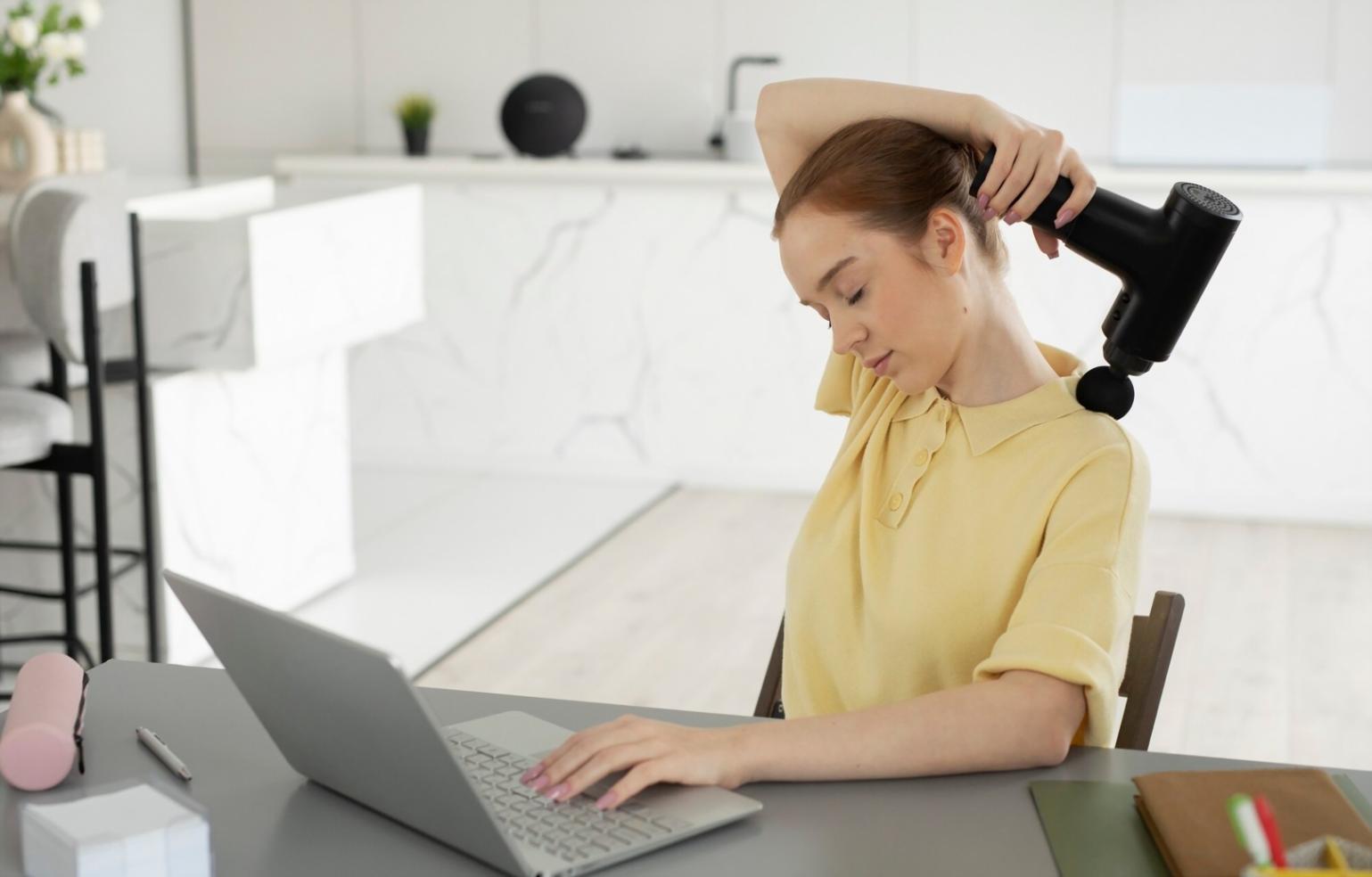 Workspace dengan laptop menampilkan data keuangan dan grafik performa investasi